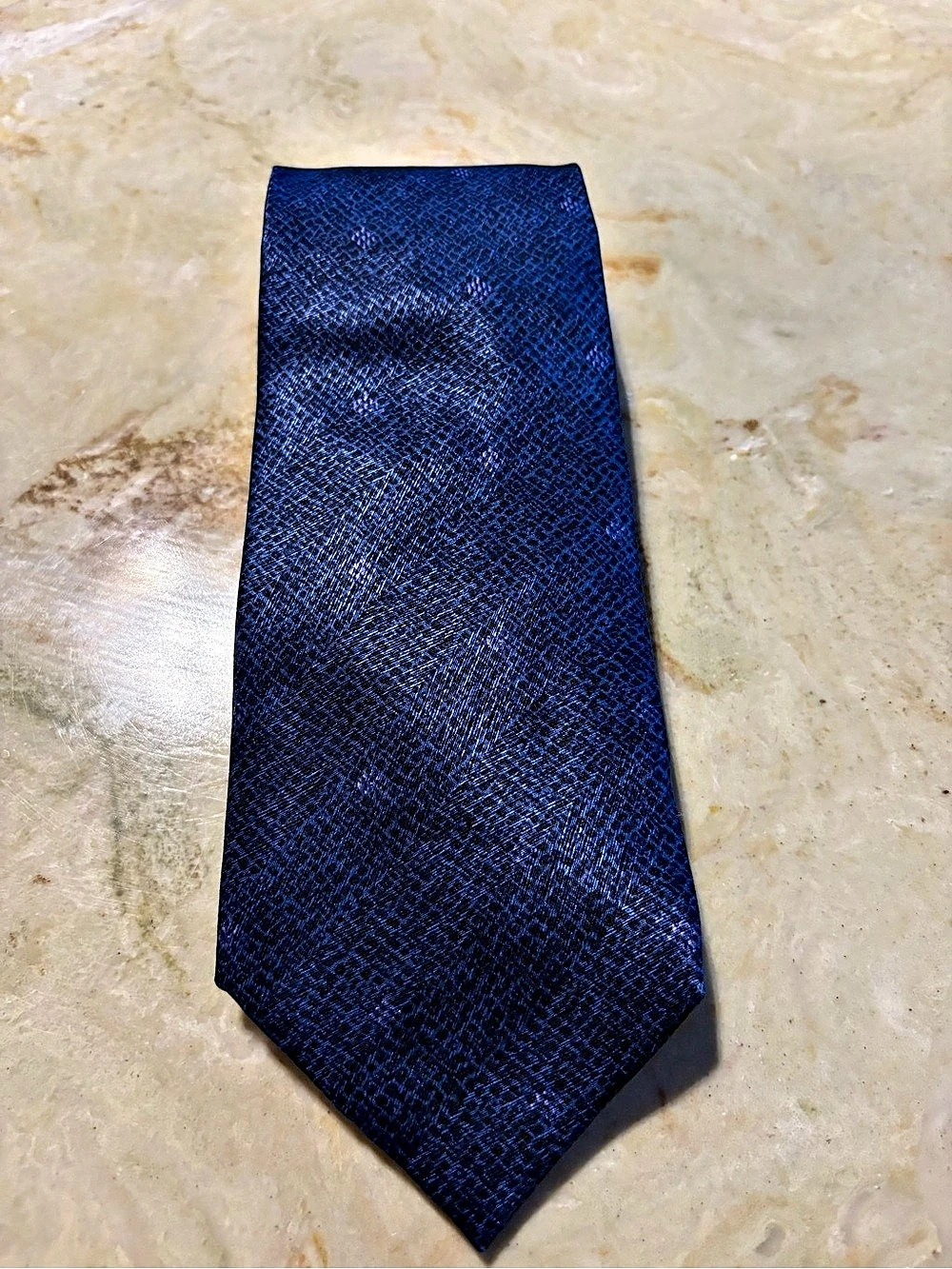 Gianni Filacci Men's Blue Geometric Tie